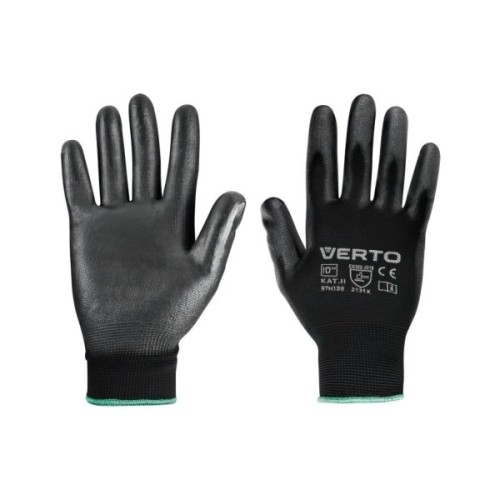 Захисні рукавиці Verto ПУ покриття, р. 9 (97H137)