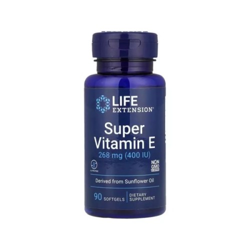 Вітамінно-мінеральний комплекс Life Extension Вітамін E, 268 мг, Super Vitamin E, 90 гелевих капсул (LEX-18639)