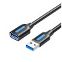 Дата кабель USB 3.2 AM/AF 2.0m 10Gbps PVC black Vention (CBOBH)
