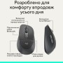 Мишка Logitech Signature Comfort Plus M850L Wireless/Bluetooth/USB-C for Business Graphite (910-007704)