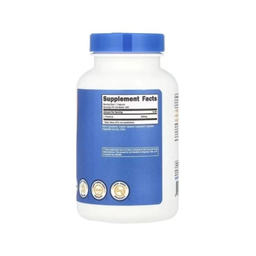 Вітамінно-мінеральний комплекс Nutricost L-теанін, 200 мг, L-Theanine, 240 капсул (NCS67936)