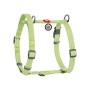 Шлея для собак WAUDOG Н-подібна Re-cotton з QR паспортом, світловідбивна S салатова (25915)
