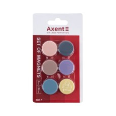Магніт Axent 24 мм, 6 шт, Morandi (9826-А)