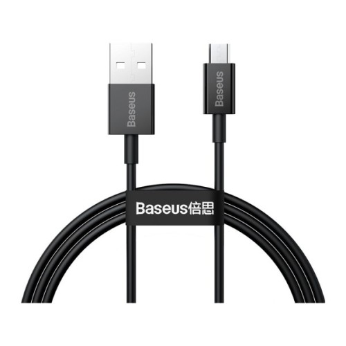 Дата кабель USB 2.0 AM to Micro 5P 2.0m Superior Fast Charging 2A black Baseus (CAMYS-A01)
