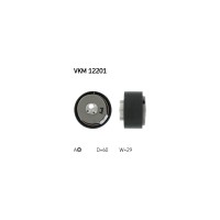Ролик натягувача ременя SKF VKM 12201