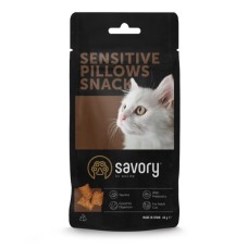 Ласощі для котів Savory Snacks Pillows Gourmand with Salmon 60 г (4820261921328)