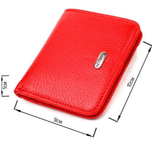 Гаманець Canpellini З натуральної шкіри флотар Червоний (21803)