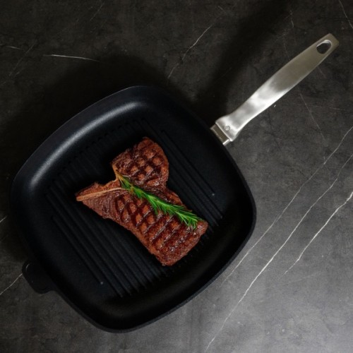 Сковорода Swiss Diamond CXD Induction гриль квадратна 28 см (CXD63281i)