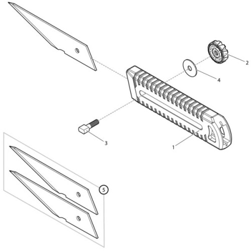 Змінний інструмент до мультитула DaiichiSeiko MC Knife 55 (2 шт/уп) (32179)