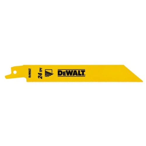Полотно DeWALT пиляльне біметалеве, чистий пропил, 152 мм, 23 TPI, 5 шт (DT2385)
