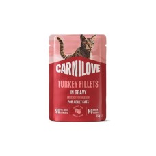 Вологий корм для кішок Carnilove Gravy Turkey with Valerian 85 г (8595602584635)