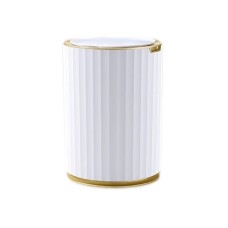 Контейнер для сміття JAH Nordic Сенсорний Білий із золотим 9 л (20259)