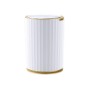 Контейнер для сміття JAH Nordic Сенсорний Білий із золотим 9 л (20259)