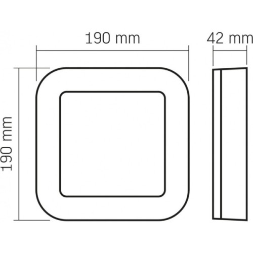 Світильник Videx ART IP65  15W 5000K Black (VL-BHFS-155B)