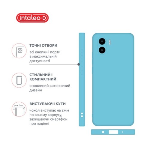 Чохол до мобільного телефона Intaleo Silicone Xiaomi Redmi A2 Light Blue (1283126600883)