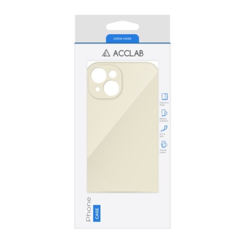 Чохол до мобільного телефона ACCLAB SoftShell Apple iPhone 14 White (1283126556944)