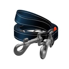 Повідець для собак WAUDOG Nylon Mono світловідбивний М чорний (46481)
