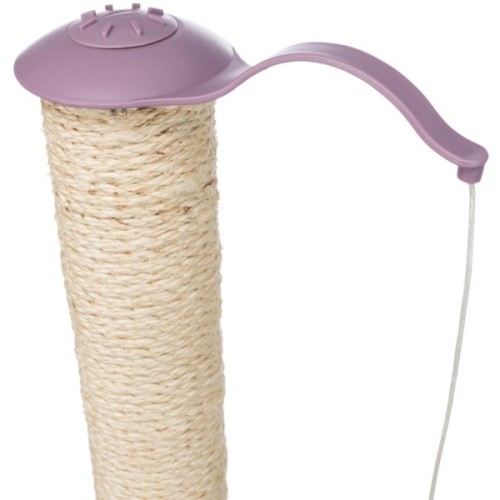 Дряпка (кігтеточка) для котів Trixie Junior Стовпчик-лапа з іграшками 40х38х50 см світло-бузковий (4011905429311)