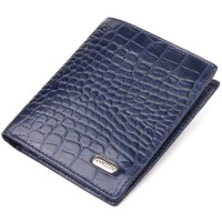 Портмоне Canpellini З натуральної шкіри Синє (21499)