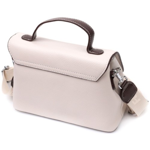 Сумка Vintage З натуральної шкіри Біла (22290)