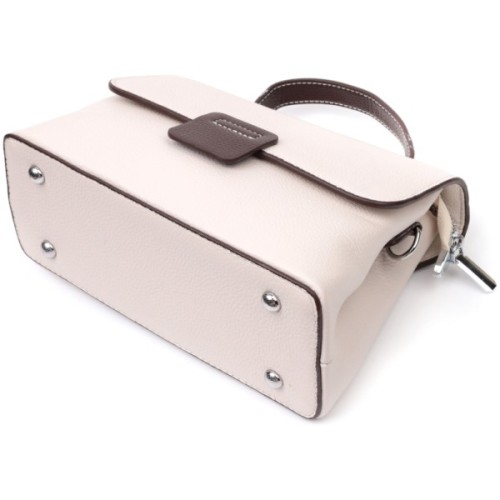 Сумка Vintage З натуральної шкіри Біла (22290)