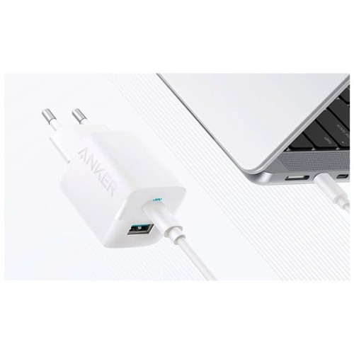 Зарядний пристрій Anker PowerPort 323 33W USB-C + USB-C White (A2331G21)