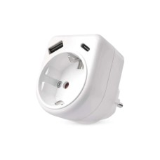 Зарядний пристрій EMOS 1xUSBA + 1xUSBC PD20W (P0075)