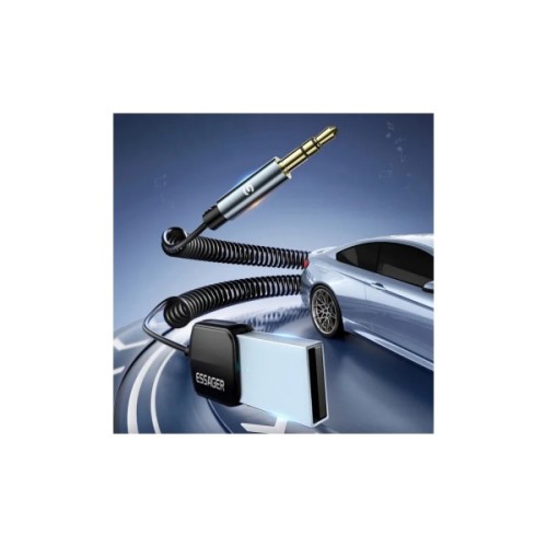 Bluetooth трансмітер Essager Lingfeng Bluetooth 5.0 Aux Adapter Car Wireless Receiver USB (EBT-LF01-P)