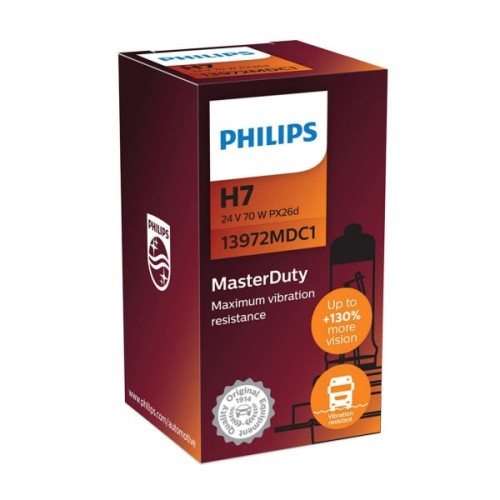 Автолампа Philips 13972MDC1  H7 24V 70W MasterDuty (2454)
