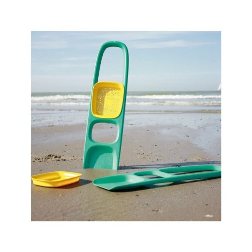 Іграшка для піску QUUT Лопатка SСOPPI з ситом для піску та снігу зелений+жовтий (170204)