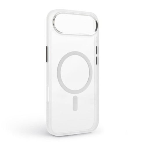 Чохол до мобільного телефона Armorstandart Unit MagCase Apple iPhone 17 Air Clear Silver + Pink Button Set (ARM90584)