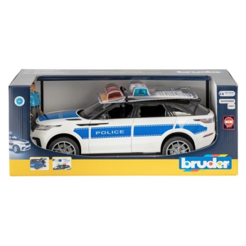 Масштабна модель автомобіля Bruder Поліцейське авто Range Rover Velar з фігуркою (02890)