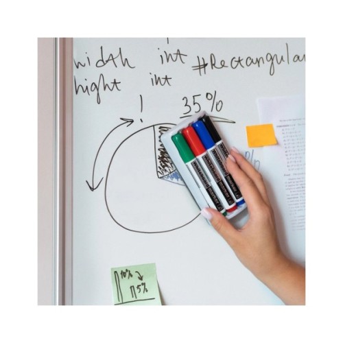 Набір маркерів Axent Whiteboard D2800: 4 маркери та магнітний тримач-губка (D2800-80)