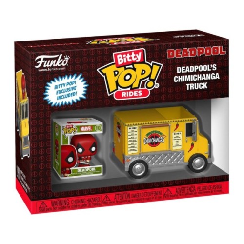 Фігурка Funko Pop набір Bitty Pop! Ride - серії Марвел - Дедпул і вантажівка Чімічанги (83625)