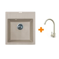 Мийка кухонна Adamant Brick Avena + змішувач (4824296209206)