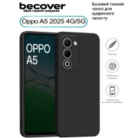 Чохол до мобільного телефона BeCover Silicone Oppo A5 2025 4G/5G Black (713790)