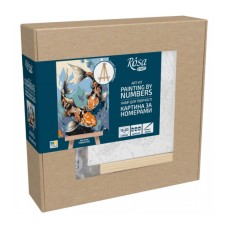 Картина по номерам Rosa Рибки кої, 15х20см, з мольбертом (4823098548669)