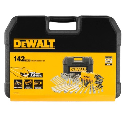 Набір інструментів DeWALT 1/4", 3/8", 142 шт. (DWMT73802-1)