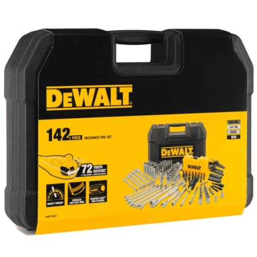 Набір інструментів DeWALT 1/4", 3/8", 142 шт. (DWMT73802-1)