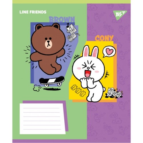 Зошит Yes Line Friends Funny А5 12 аркушів лінія (767639)