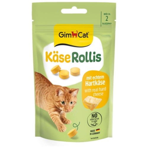 Ласощі для котів GimCat Kase Rollis з комплексом вітамінів сирні 40 г (4002064418728)