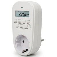 Таймер-розетка EUROELECTRIC 16A/3600W 7дн, White (ST-16A/3,60kW(E))