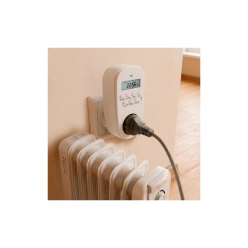 Таймер-розетка EUROELECTRIC 16A/3600W 7дн, White (ST-16A/3,60kW(E))
