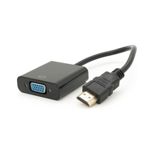 Перехідник HDMI M to VGA F 0.1m 4K/2K black Voltronic (YT-C-HDMI(M)/VGA(F)-B)