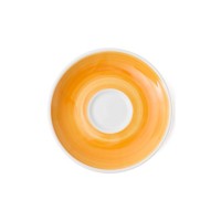 Блюдце Ancap серія Verona Millecolori 12 см Yellow для серій "Verona/Torino/Roma Millecolori Hand Painted" (34406)