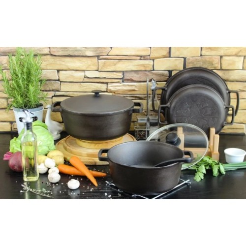 Каструля Brizoll чавунна без кришки 4 л (P-4L)