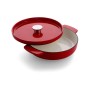 Сотейник KitchenAid Cast Iron чавунний з кришкою, 26 см, 2,77 л, червоний (CC009009-001)