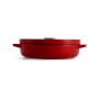 Сотейник KitchenAid Cast Iron чавунний з кришкою, 26 см, 2,77 л, червоний (CC009009-001)