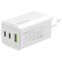Зарядний пристрій ColorWay C101B GaN Mini 100W PD PPS 2xUSB-C + USB-A white (CW-CHS061PD-WT)
