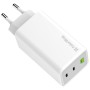 Зарядний пристрій ColorWay C101B GaN Mini 100W PD PPS 2xUSB-C + USB-A white (CW-CHS061PD-WT)